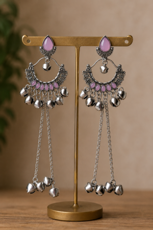 Pink Kashmiri Earrings for Women by SHINE GEHNA
