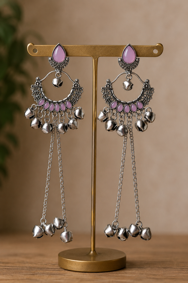 Pink Kashmiri Earrings for Women by SHINE GEHNA