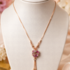 Elegant AD Necklace for Women Women's AD Heart Pendant Necklace Fashion Jewellery
