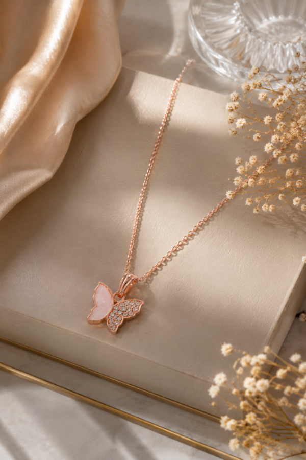 Elegant Designer Butterfly Pendant Chain Designer Butterfly Pendant Chain for Women's Jewellery
