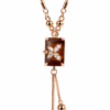 Designer Brown Stone Pendant Chain for Women AD Jewellery