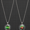 786 Allah Reversible Pendant Necklace Front Side Showing 786
