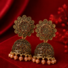 Antique Floral Jhumka Earrings for Women Traditional Jewellery