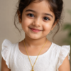 Gold Tone Radha Krishna Locket Necklace for Men and Women