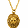 Lion Face Locket Pendant Stylish Necklace for Men and Women