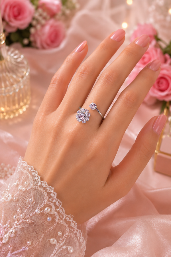 Elegant Designer Crystal Ring