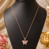 ashion Butterfly Pendant Necklace Rose Gold Butterfly Pendant Fashion Jewellery for Women