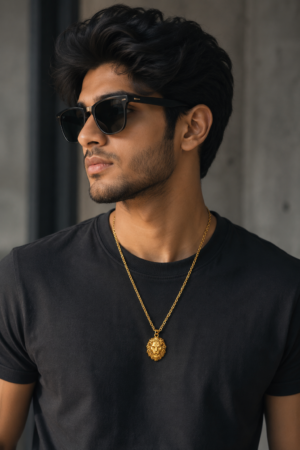 Premium Lion Pendant Necklace Lion Pendant Necklace Gold Finish Animal Design Jewellery