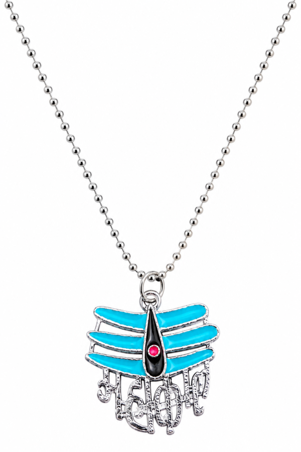 Stylish Spiritual Jewellery Pendant Blue Mahakal Locket Necklace for Men and Women