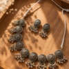 Women's Silver Finish Traditional Necklace Set