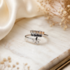 Elegant Adjustable Fashion Ring Minimalist Adjustable Silver Ring for Women