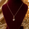 wan Pendant Necklace for Women with Rose Gold Finish