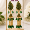 Peacock Jhumka Earrings for Women Green Designer Artificial Jewellery