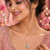 Designer Rose Gold Finish Pendant Necklace for Women
