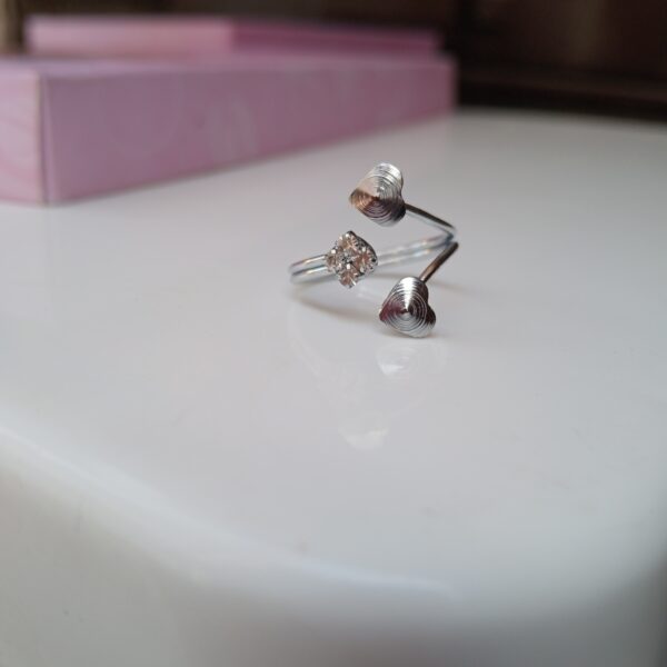 Women's Adjustable Heart Fashion Ring