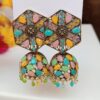 Traditional Designer Jhumka Earrings Traditional Multicolor Jhumka Earrings for Women