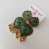 Designer Peacock Feather Oxidised Earrings Ethnic Fashion Jewellery