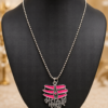 Pink Colour Premium Jewellery Set for Women's Fashion