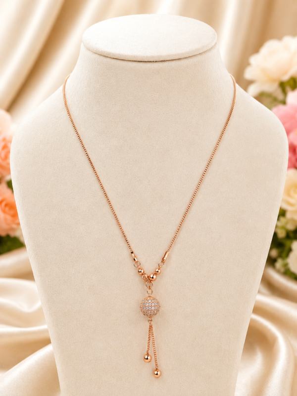 Designer AD Pendant Chain Necklace for Women Artificial Jewellery