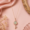 Premium Key Pendant Necklace for Women Key Pendant Necklace for Women Rose Gold Finish Designer Jewellery