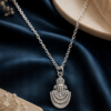 Khatu Shyam Pendant Necklace with Silver Tone Chain