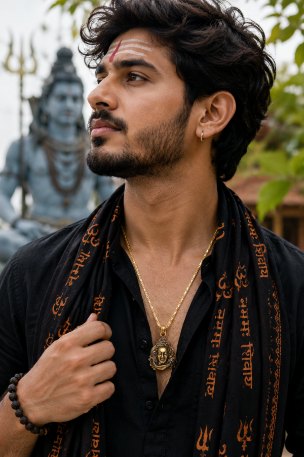 Mahadev Religious Pendant Necklace Mahadev Pendant Necklace for Men and Women