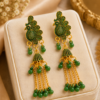 Traditional Peacock Jhumka Earrings Gold Finish Fashion Jewellery