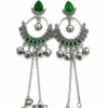 Designer Kashmiri Party Wear Earrings Party Wear Green Kashmiri Earrings