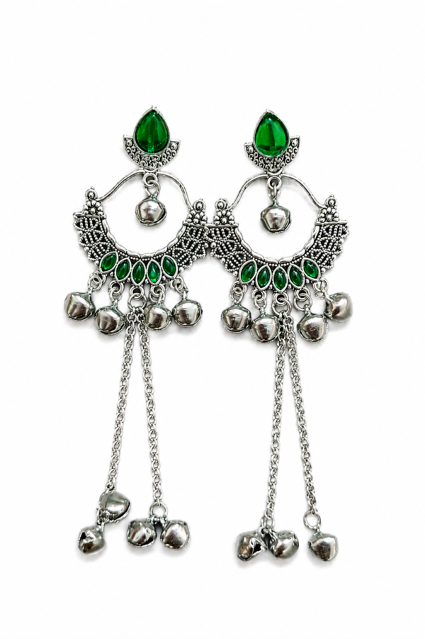 Designer Kashmiri Party Wear Earrings Party Wear Green Kashmiri Earrings