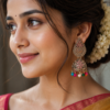 Party Wear Multicolor Traditional Jhumka Earrings