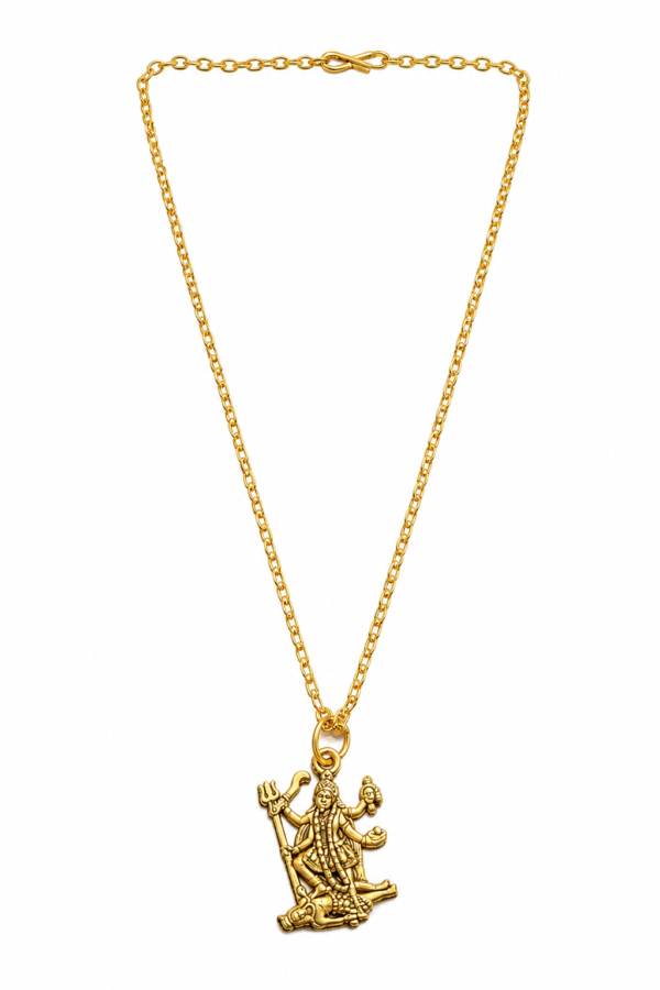 Maa Kali Locket Pendant for Women Gold Finish Religious Jewellery