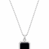 Premium Artificial Jewellery Silver Pendant Necklace Women