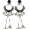 Premium Kashmiri Earrings Kashmiri Earrings for Women with Black Oxidised Design by SHINE GEHNA