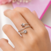 Minimalist Silver Star Finger Ring for Women