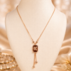 Brown Crystal Pendant Necklace for Women Premium AD Jewellery