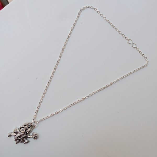 Bajrangbali Silver Locket Chain Bajrangbali silver locket with chain for daily religious wear