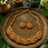 Traditional Floral Necklace Set for Women Traditional floral necklace set with pearl-like bead accents for women