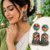 Multicolour Jhumka Earrings for Women Multicolour jhumka earrings for women with traditional bell-shaped design