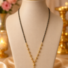 Y Shape Mangalsutra Y shape mangalsutra with black beads and gold-tone centre design