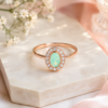 Green Stone Free Size Ring Green stone free size ring with oval centre Image Title: Green Stone Free Size Ring
