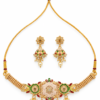 Traditional Jhumka Style Earrings Matching jhumka style earrings with pearl-style drops