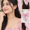Star bracelet and pink flower pendant necklace from the Girls Navratri Special Accessories Combo